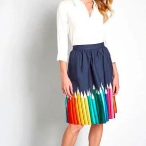 ModCloth Size medium colored pencil skirt